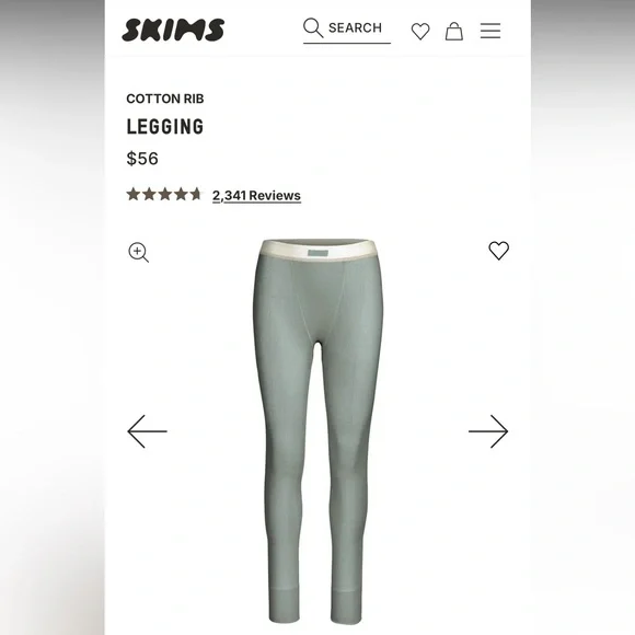 SKIMS Cotton Rib Legging - Picture 7 of 8